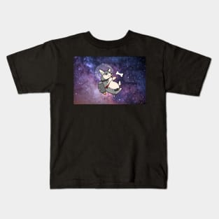 cardigan blue merle space corgi with jetpack Kids T-Shirt